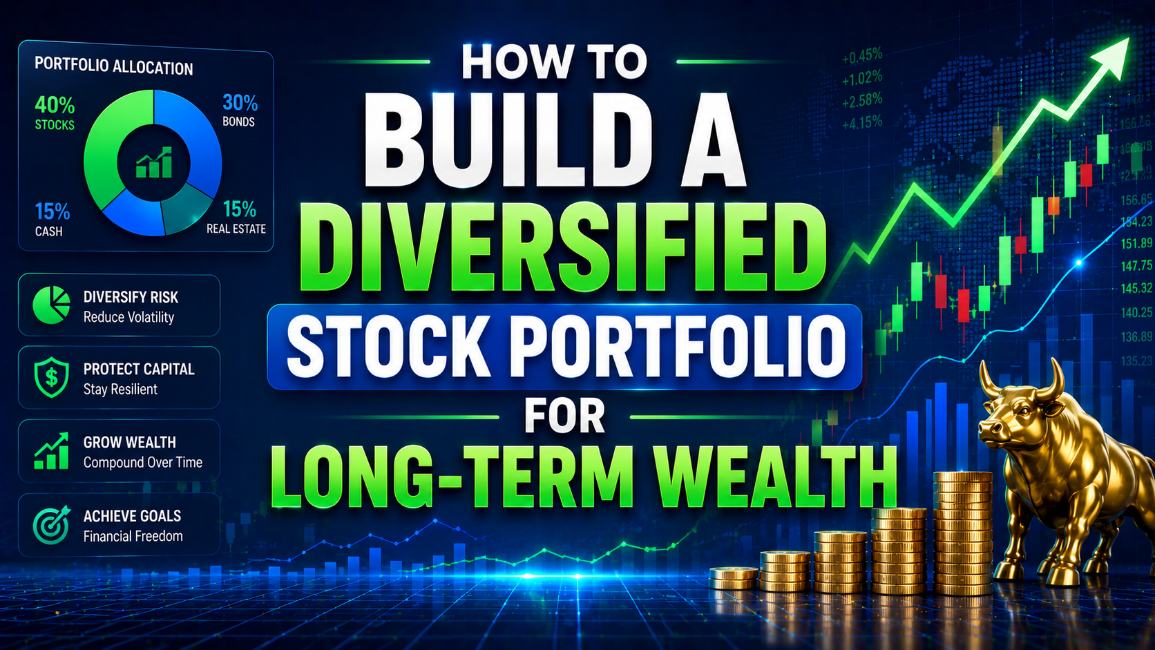 How to Build a Diversified Stock Portfolio for Long-Term Wealth