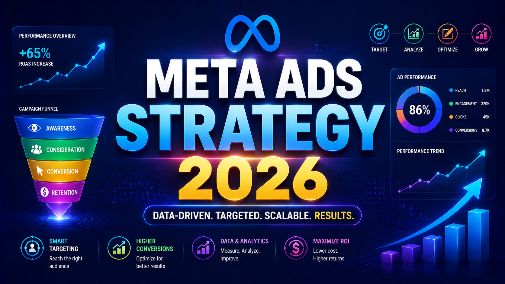Meta Ads strategy infographic 2026